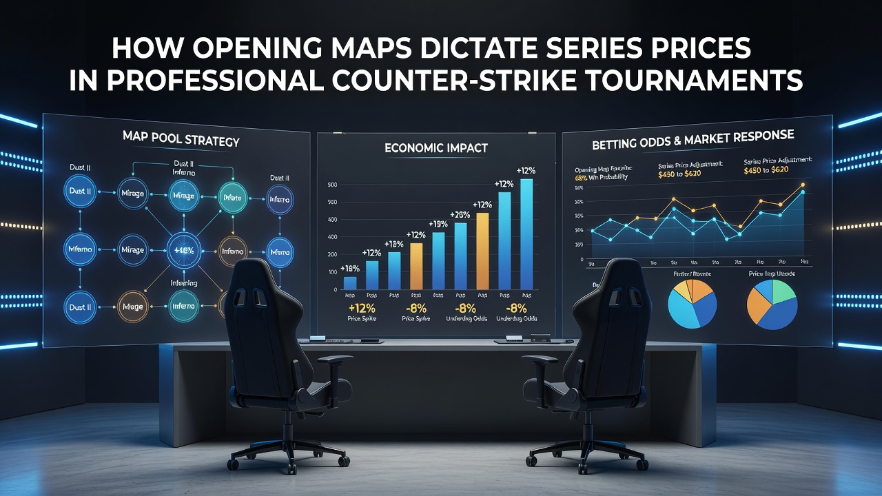 Live odds board displaying Counter-Strike series prices during an ongoing professional match