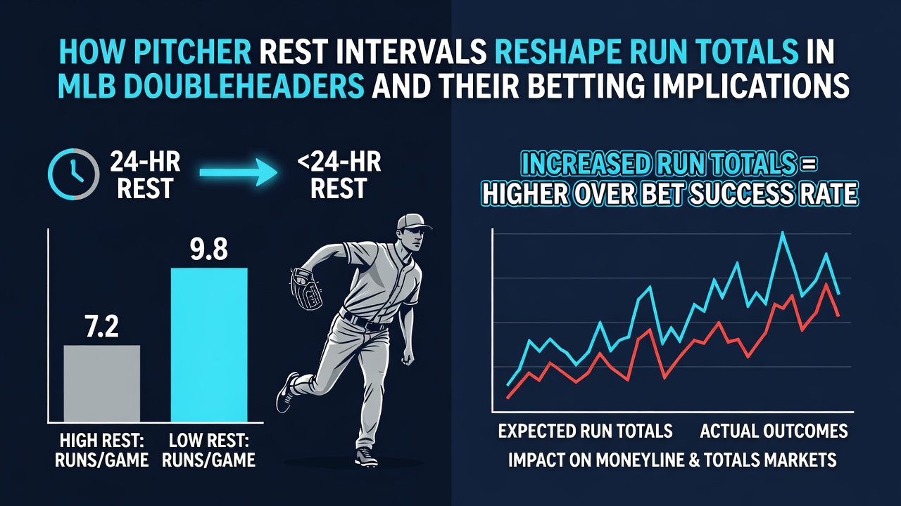 MLB doubleheader game action showing pitchers and fielders during a busy schedule day