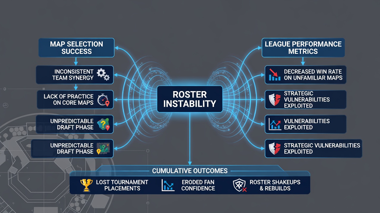 eSports analysts reviewing map statistics from a recent professional league match